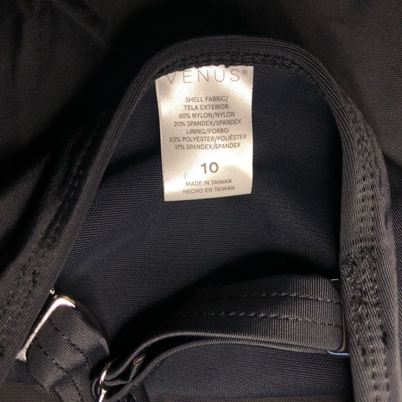 VENUS Brown and Black Fitted Bustier Swim Top size 10 NWOT - Picture 11 of 14